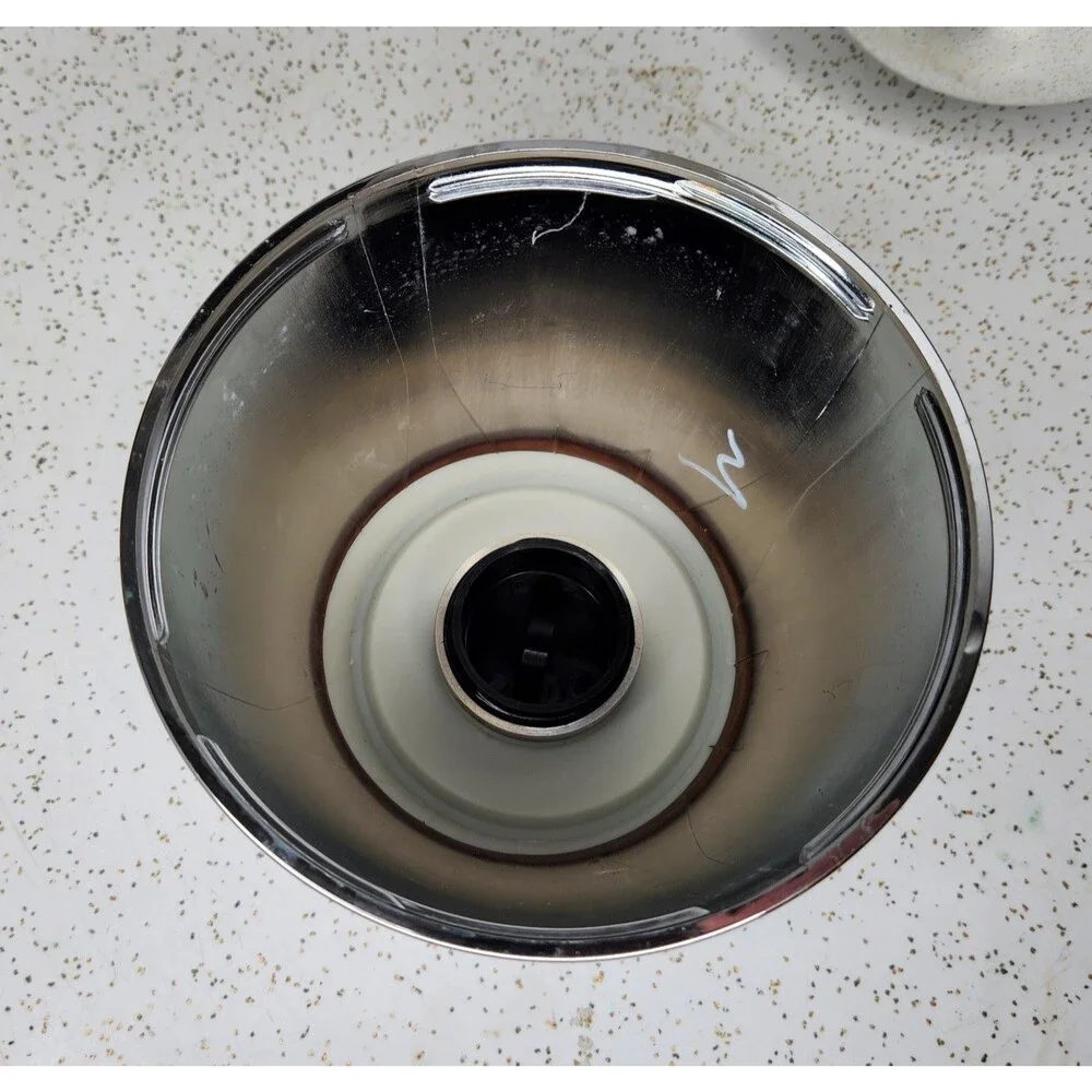 PAMPERED CHEF 42 Oz Chrome Finish Carafe Thermal Glass Liner Hot or Cold